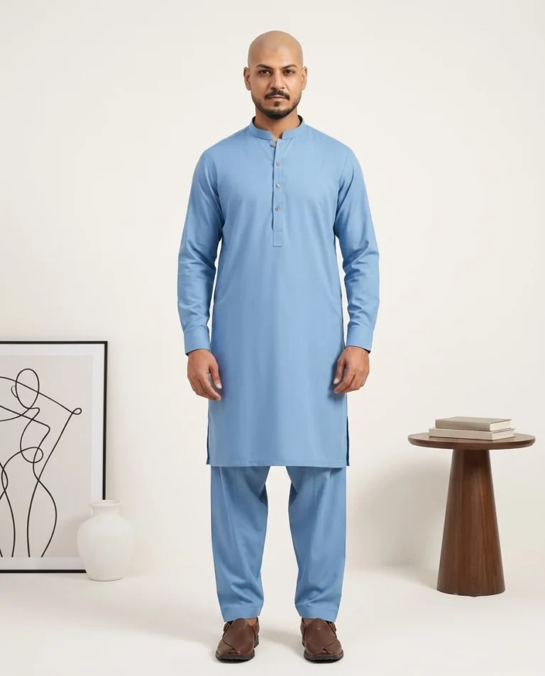 Light Blue Shalwar Kameez